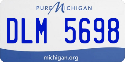 MI license plate DLM5698