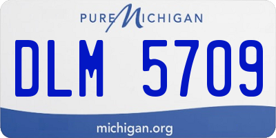 MI license plate DLM5709