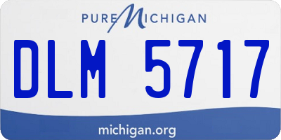 MI license plate DLM5717