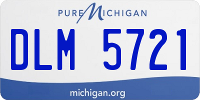 MI license plate DLM5721