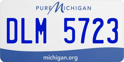 MI license plate DLM5723