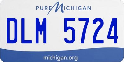 MI license plate DLM5724