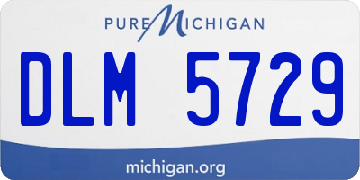 MI license plate DLM5729