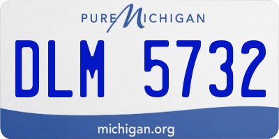 MI license plate DLM5732