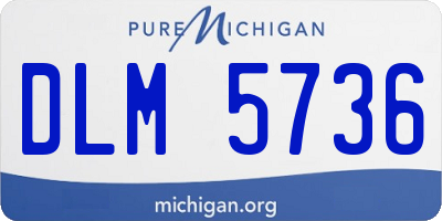 MI license plate DLM5736