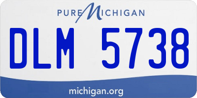 MI license plate DLM5738