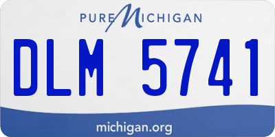 MI license plate DLM5741