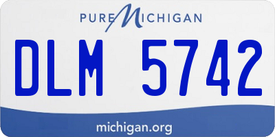 MI license plate DLM5742