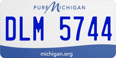 MI license plate DLM5744