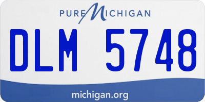 MI license plate DLM5748