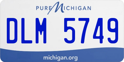 MI license plate DLM5749