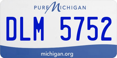 MI license plate DLM5752