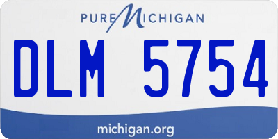 MI license plate DLM5754