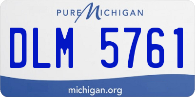 MI license plate DLM5761