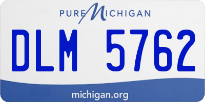 MI license plate DLM5762