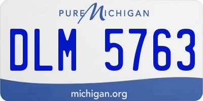 MI license plate DLM5763