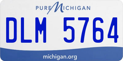 MI license plate DLM5764