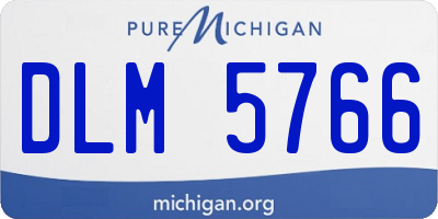 MI license plate DLM5766
