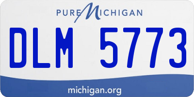 MI license plate DLM5773