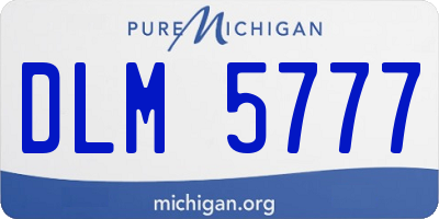 MI license plate DLM5777