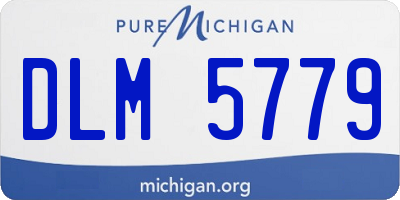 MI license plate DLM5779