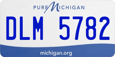 MI license plate DLM5782