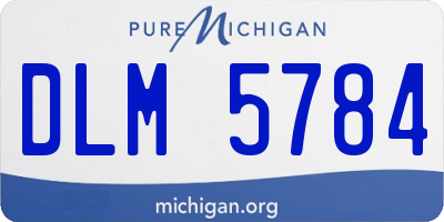 MI license plate DLM5784