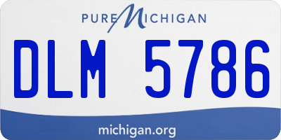 MI license plate DLM5786