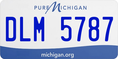 MI license plate DLM5787