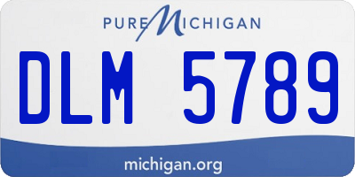 MI license plate DLM5789