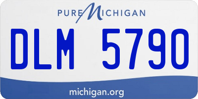 MI license plate DLM5790