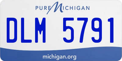 MI license plate DLM5791