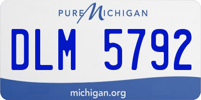 MI license plate DLM5792