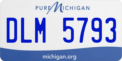 MI license plate DLM5793
