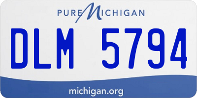 MI license plate DLM5794