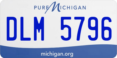 MI license plate DLM5796
