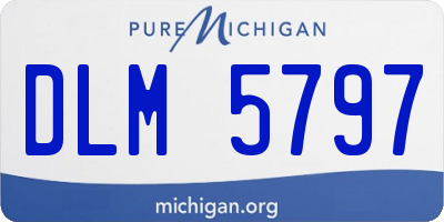MI license plate DLM5797