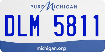 MI license plate DLM5811