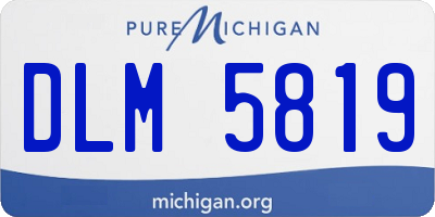 MI license plate DLM5819