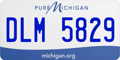 MI license plate DLM5829