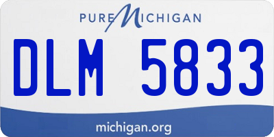 MI license plate DLM5833