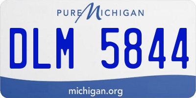 MI license plate DLM5844