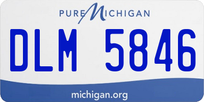 MI license plate DLM5846