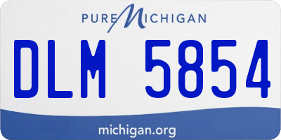 MI license plate DLM5854