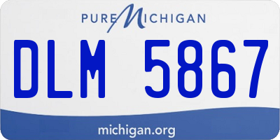 MI license plate DLM5867