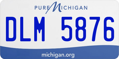 MI license plate DLM5876