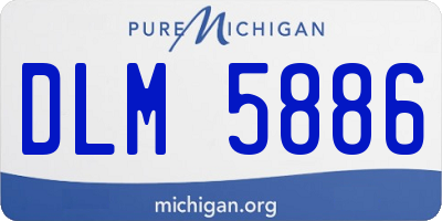 MI license plate DLM5886
