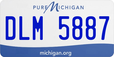 MI license plate DLM5887