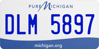 MI license plate DLM5897