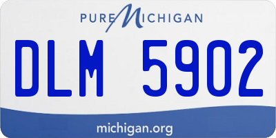 MI license plate DLM5902